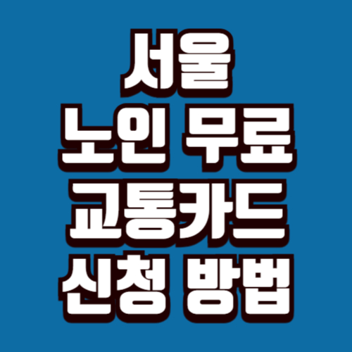 서울시 노인 지하철 무료 교통카드