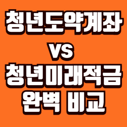 청년도약계좌 vs 청년미래적금 완벽 비교